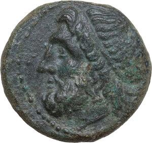 obverse: Syracuse.  Hieron II (274-215 BC).. AE 22 mm