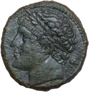 obverse: Syracuse.  Hieron II (274-215 BC).. AE 27 mm