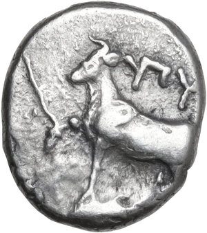 obverse: Thrace, Byzantion . AR Hemidrachm, 340-320 BC