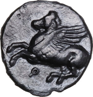 obverse: Corinthia, Corinth. AR Drachm, 350-300 BC