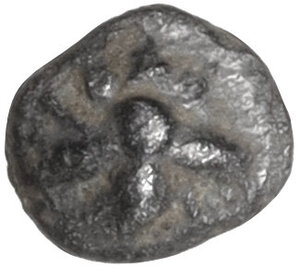 obverse: Ionia, Ephesos. AR Tetartemorion, c. 500-420 BC