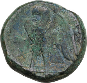 reverse: Egypt, Ptolemaic Kingdom.  Ptolemy I Soter (305-285 BC).. AE Obol, uncertain mint 9 in Cyprus, after 294 BC