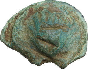 obverse: Mercury/Dioscuri series.. AE Cast Sextans, c. 280 BC