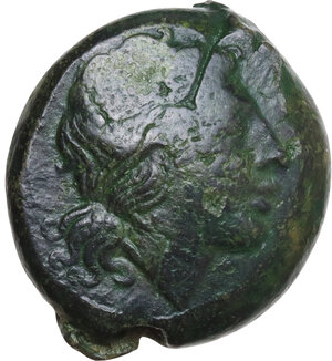 obverse: Anonymous.. AE Double litra, uncertain mint in south Italy, 275-270 BC