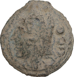 obverse: Janus/prow to right libral series.. AE Cast Quadrans, c. 225-217 BC