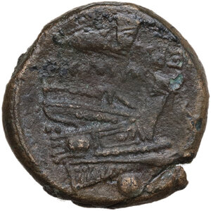 reverse: Corn-ear (first) series.. AE Uncia. Sicily, 214-212 BC