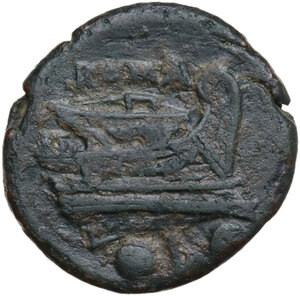 reverse: First heavy L series.. AE Sextans. Luceria mint, c. 214-212 BC