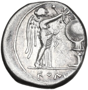 reverse: Anonymous. AR Victoriatus, uncertain Sicilian mint (Lilybaeum), 215-214 BC