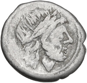 obverse: MP series. AR Victoriatus, uncertain Lucanian mint, 213-212 BC