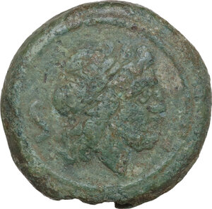 obverse: Anonymous sextantal series.. AE Semis, after 211 BC