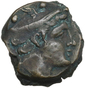 obverse: Minturnae  Second Punic War issue.. AE Sextans, after 211 BC