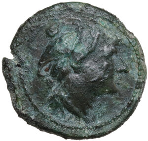 obverse: L. Cornelius (C) series. AE Sextans. Mint in Sardinia, 211 BC