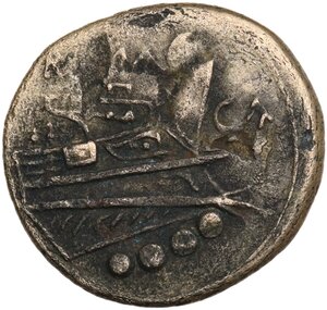 reverse: CA series.. AE Triens. Canusium mint, c. 206-195 BC