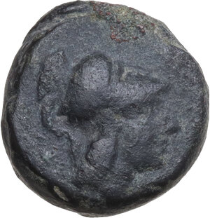 obverse: Northern Apulia, Arpi. AE 14.5 mm, c. 215-212 BC