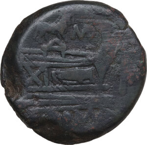 reverse: Bull and MD series.. AE As, c. 189-180 BC