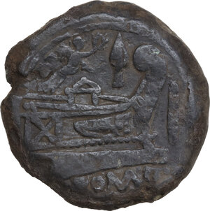 reverse: Victory and spearhead series.. AE As, 189-180 BC