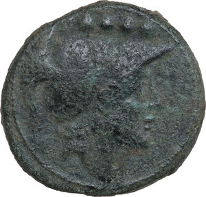 obverse: Northern Apulia, Luceria. AE Quincunx, c. 211-200 BC