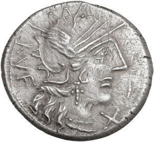 obverse: Q. Minucius Rufus. AR Denarius, 122 BC