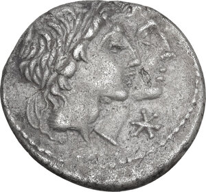 obverse: Mn. Fonteius. AR Denarius, 108-107 BC