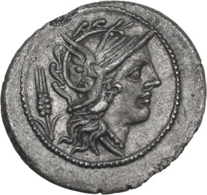 obverse: L. Iulius.. AR Denarius, 101 BC