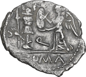 reverse: C. Egnatuleius. AR Quinarius, 97 BC