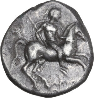 obverse: Southern Apulia, Tarentum. AR Nomos, c. 340-332 BC