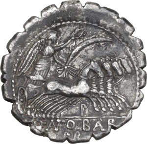 reverse: Q. Antonius Balbus. AR Denarius serratus, 83-82 BC