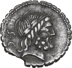 obverse: Q. Antonius Balbus. AR/AE Fourrée Denarius serratus, 83-82 BC