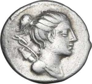 obverse: C. Postumius. AR Denarius, 74 BC