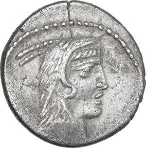 obverse: L. Papius Celsus. AR Denarius, 45 BC