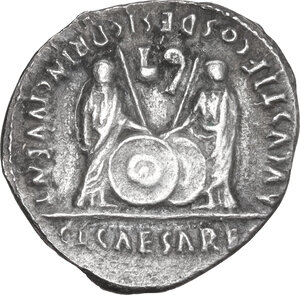 reverse: Augustus (27 BC - 14 AD).. AR Denarius, Lugdunum mint, c. 2 BC-4 AD
