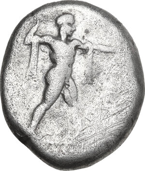 obverse: Lucania, Poseidonia-Paestum. AR Stater, 445-420 BC