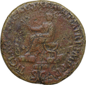 reverse: Nero Claudius Drusus (died 9 AD).. AE Sestertius, struck under Claudius (50-54)