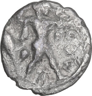 obverse: Lucania, Poseidonia-Paestum. AR Diobol, 445-420 BC