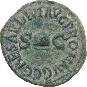 obverse: Gaius (Caligula) (37-41).. AE Quadrans, 40-41