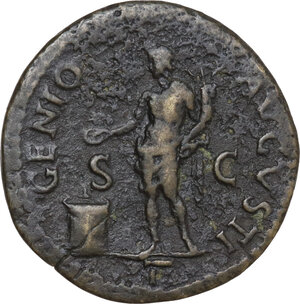 reverse: Nero (54-68). AE Dupondius, Rome mint, 64 AD