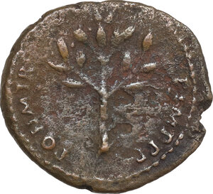 reverse: Nero (54-68). AE Quadrans, Rome mint, 62 AD