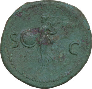reverse: Nero (54-68).. AE As, Rome mint, c. 65 AD