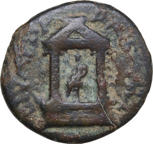 obverse: Diva Poppaea and Diva Claudia (died 65 and 63 AD.).. AE 20.5 mm. Caesarea, Trachonitis, Syria. Struck under Nero, c. 65 AD