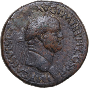 obverse: Vespasian (69-79).. AE Sestertius, 71 AD