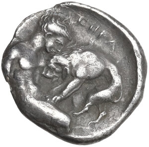 reverse: Southern Lucania, Heraclea. AR Diobol, 432-420 BC