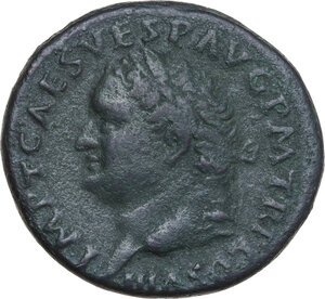 obverse: Titus (79-81).. AE As, 80-81