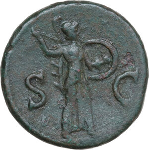 reverse: Domitian (81-96).. AE Dupondius or As. Struck 82 AD