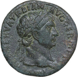 obverse: Trajan (98-117).. AE Sestertius, Rome mint, 101-102 AD