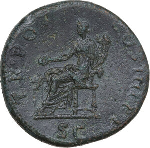 reverse: Trajan (98-117).. AE Sestertius, Rome mint, 101-102 AD
