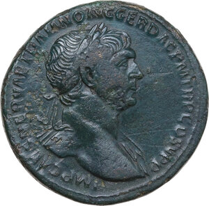 obverse: Trajan (98-117).. AE Sestertius, 103-111 AD