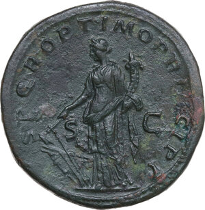 reverse: Trajan (98-117).. AE Sestertius, Rome mint, 103-111