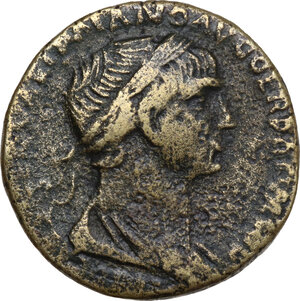 obverse: Trajan (98-117).. AE Sestertius, Rome mint, 112-114