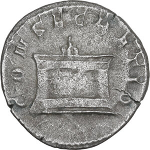 reverse: Divus Traianus (died 117 AD).. AR Antoninianus, Mediolanum mint, struck under Trajan Decius, 250-251