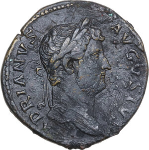 obverse: Hadrian (117-138).. AE As, Rome mint, 132-134